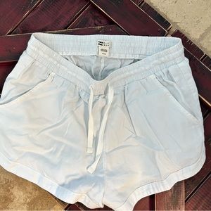 **SOLD** Billabong shorts light blue wash drawstring sz small
